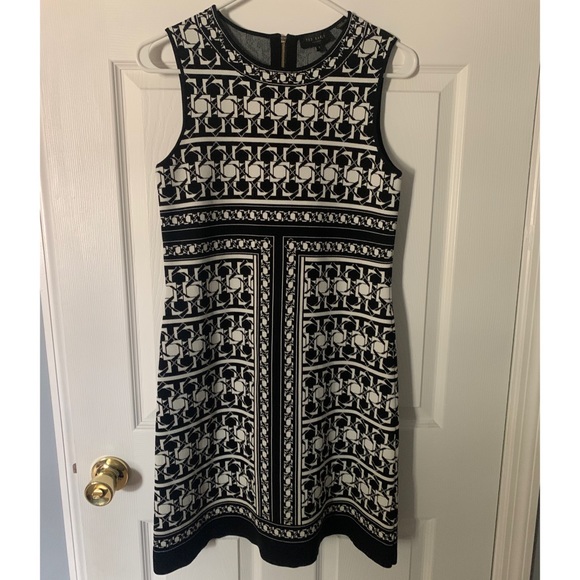 Ted Baker Black Jammiea Tesselation Jacquard Dress - Picture 4 of 11